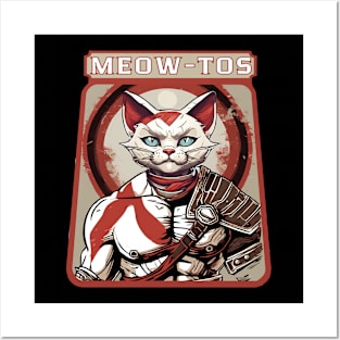 Meow tos feline god of war Posters and Art